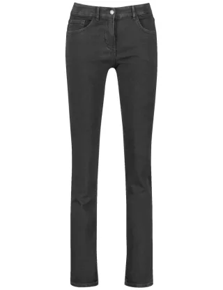 GERRY WEBER Edition - 5-Pocket Jeans Slim Fit schwarz - Gr. - 36