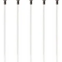 SOFT-RAIL Seil Perlonseil mit Tellergleiter, Ø 2,0 mm in versch. Längen (Set, 5-tlg), für Galerieschienen