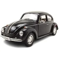 Welly Modellauto VW Käfer 1969 schwarz, Maßstab 1:24