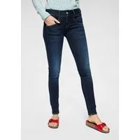 Herrlicher 5-Pocket-Jeans Gila Slim Denim mit seitlichen Keileinsätzen, figurformend