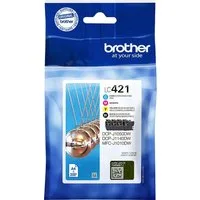Brother LC-421 Value Pack Tintenpatrone (Packung, 4-tlg)