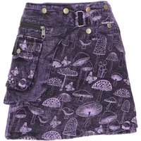 Guru-Shop Minirock Wickelrock, kurzer Rock, Cacheur, Stonewash.. alternative Bekleidung
