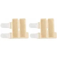 COOL-i ® Fingerbandage Verstellbare Fingerschiene mit 2 Metallschienen, 2 Stück, Fingerstütze zur Ruhigstellung, atmungsaktiv, Universalgröße