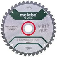 Kreissägeblatt "precision cut wood - classic", 216x30 Z40 WZ 5°neg für Handkreissägen