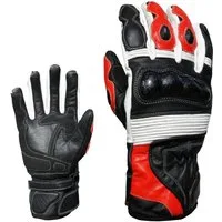 PROANTI Motorradhandschuhe PROANTI Motorradhandschuhe Racing Leder Motorrad Handschuhe rot