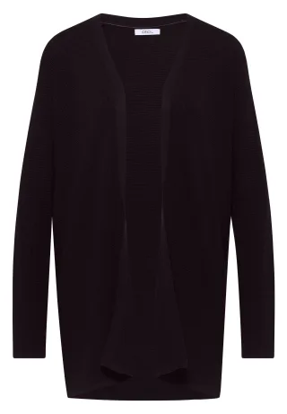 CECIL - Offener Cardigan mit langen Ärmeln eggplant red - Gr. - L