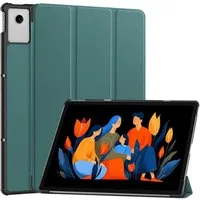 Wigento Tablet-Hülle Für Lenovo Idea Tab Plus 12.1 Zoll 3folt Wake UP Smart Tasche Grün, 3-Fach Halterung, Kratzfest, Leicht