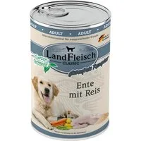 LANDFLEISCH Classic Ente mit Reis & Gartengemüse 400 g - 6 Stück, für: Hund