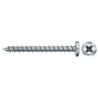 Fischer Spanplattenschraube 4,5x35 PowerFast FPF II PZF BC, Panhead, Kreuzschlitz PZ, Vollgewinde - 670338