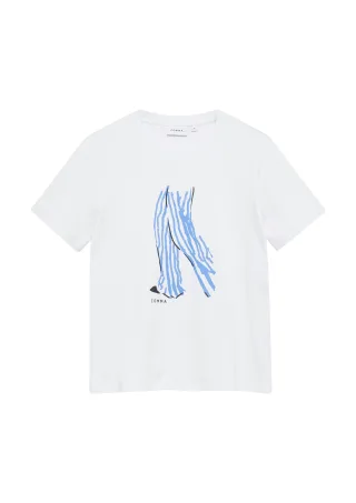 comma - T-Shirt weiß - Gr. - 36