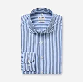 OLYMP - Body Fit : Businesshemd blau - Gr. - 43