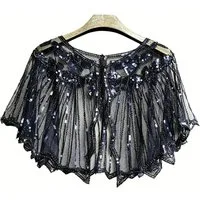 Zaewry Modeschal Stola Damen Festlich Schal Cape Schultertuch Ärmellos Bolero, Strickjacke für Hochzeit Braut Abendkleid Brautkleid Sommer