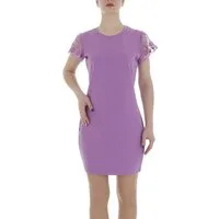 Ital-Design Sommerkleid Damen Freizeit (86164390) Spitze Minikleid in Lila