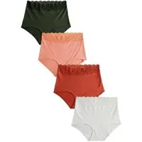 Next Taillenslip Stoma Spitzenslips, 4er-Pack, voll bedeckend (4-St)