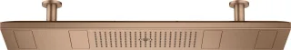 Hansgrohe Kopfbrause 1200 4jet Axor ShowerHeaven brushed red gold mit Lichtm.3500 K, 12427310 12427310