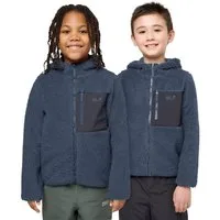 Jack Wolfskin Fleecejacke ICE CURL HOOD JACKET K mit Kapuze, aus Polyester-Fleece, in normaler Schnittform