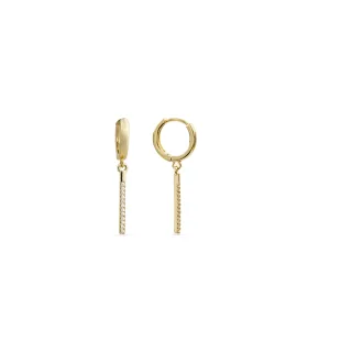 Luxenter Brillant Zirkonia Ohrringe aus 18k Gelbgold - Remin