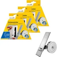 SCHELLENBERG Einlass-Gurtwickler für das Rollladensystem Maxi, Lochabstand 16 cm, Unterputz-Montage, Gurtbreite 23 mm, Set, 3-tlg., für Rollladengurte mit 23 mm Breite