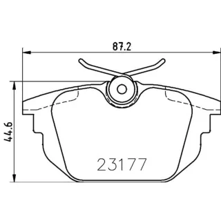 Hella Bremsbel?ge hinten Alfa Romeo Fiat Lancia 8DB355018-371