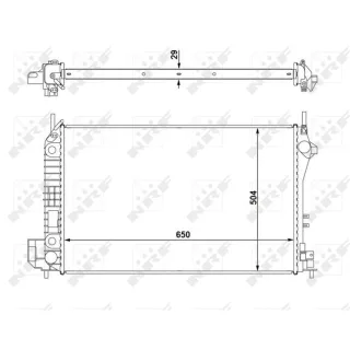 NRF Motork?hler gel?tet Fiat Croma Opel Signum Vectra Saab 9-3 9-3x 58294