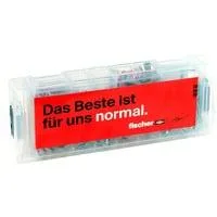 Mini-FixTainer-DUOPOWER, "Klopp Signature" Aktionsbox, Dübel hellgrau/rot, mit Schrauben, 160-teilig, mit Gewinnspiel der exklusiven Klopp Signature Collection