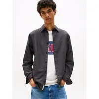 Tommy Jeans Langarmhemd TJM REGULAR OXFORD mit Rundhalsausschnitt, Button-down-Kragen