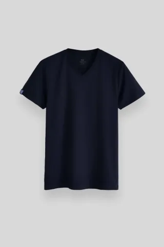Herren V-Ausschnitt Kurzarm T-Shirt