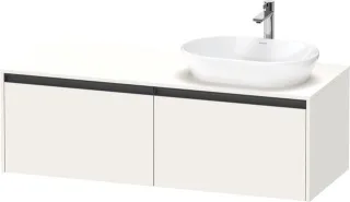 Duravit Ketho.2 Konsolenwaschtischunterbau wandhängend Weiß Supermatt 1400x550x459 mm - K24888R84840 K24888R84840000