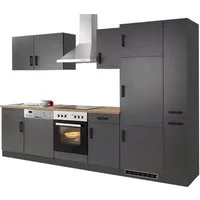 KOCHSTATION Küchenzeile KS-Toronto, Breite 310 cm, mit E-Geräten