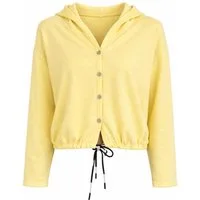 ITALY VIBES Kapuzensweatjacke - Sweatjacke - Kapuzenjacke - Sommerjacke - leichte Jacke für Damen ONE SIZE / passend für Größe XS - L