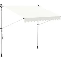 Mucola Klemmmarkise LED Klemmmarkise 150-400cm Balkon Sonnenschutz Terasse Fenstermarkise (Stück, Markise) Klemmmontage