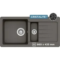 Schock Granitspüle Typos DS, rechteckig, 86/43,5 cm, mit Restebecken