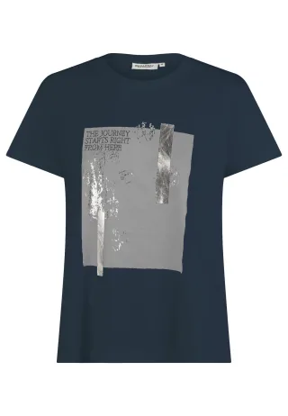 BROADWAY NYC FASHION - T-Shirt navy blue - Gr. - S/001