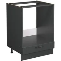 Vicco Herdumbauschrank Fame-Line, Dunkelgrau/Anthrazit, 60 cm ohne Arbeitsplatte (1-St)