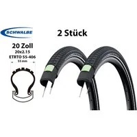 Schwalbe Fahrradreifen 2 Stück 20 Zoll SCHWALBE Reifen Big Ben Plus 20x2.15 ADDIX 55-406, (2-tlg)
