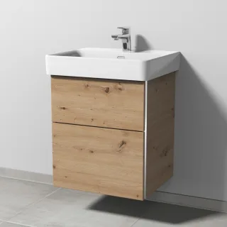 Sanipa 3way Waschtischunterbau zu Laufen Pro S Waschtisch mit 2 Auszügen, Eiche Natural-Touch BR76585