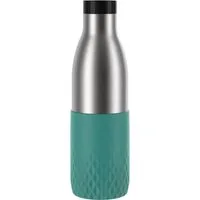Emsa Trinkflasche Bludrop Sleeve, Edelstahl/Silikon, Quick-Press, 12h warm/24h kühl