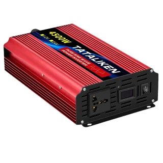 TATALIKEN Pure Sine Wave Power Inverter 4500W Peak Pure Sine Wave 12V 24V to 110-220V 1500W Outdoor Camping Inverter Ove