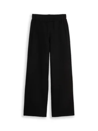 Denim Tom Tailor - Wide Leg Strickhose deep black - Gr. - M