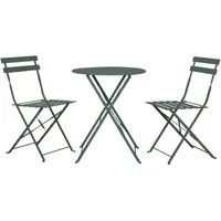 Kynast Sitzgruppe Bistro-Set Bistroset Gartenmöbel Terrassenmöbel, (3-tlg., Sitz-Gartnitur), zusammenklappbar, witterungsbeständig