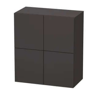 Duravit L-Cube Halbhochschrank Graphit Supermatt 700x363x800 mm - LC117708080 LC117708080