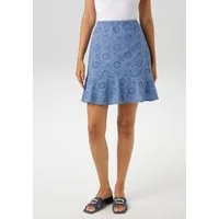 Aniston CASUAL Minirock mit floraler Lochstickerei verziert