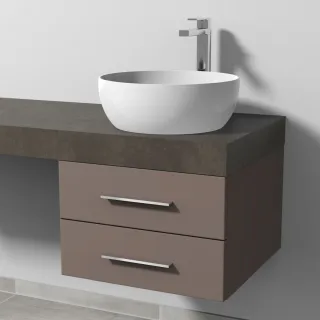 Sanipa Waschtischunterbau mit Auszügen 2morrow (G3401) 340x500x520 Taupe-Matt, G34011T G34011T