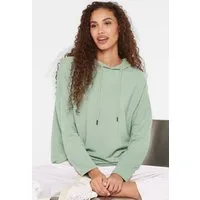 SENSES.THE LABEL Kapuzensweatshirt mit überschnittenen Schultern
