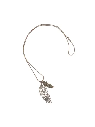 Steuer Modeschmuck Kette Metall Glänzend 76cm Glasstein grau