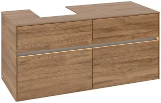 Villeroy & Boch Waschtischunterschrank Collaro C098B0 1200x548x500mm mit Beleuchtung Kansas Oak C098B0RH