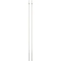 indeko Schleuderstab Alu, Schiebevorhänge, (Set, 2-St)