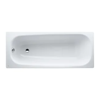 LAUFEN Pro Einbau-Badewanne 2239500000401 160 x 70 cm, Stahl, weiß, ohne Antislip