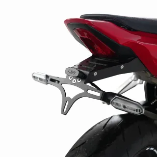 R&amp;G Kennzeichenhalter Heckumbau Honda CB 650 R /CBR 650 R Bj.2024-2026 LED plug&amp;play eintragungsfrei