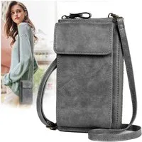 TAN.TOMI Schultertasche Handytasche Damen Cross-Body zum Umhängen mit RFID Blocking (Vielen Fächern Schultertasche Damen), Handy Tasche Damen Umhänge mit Abnehmbarem Gurt